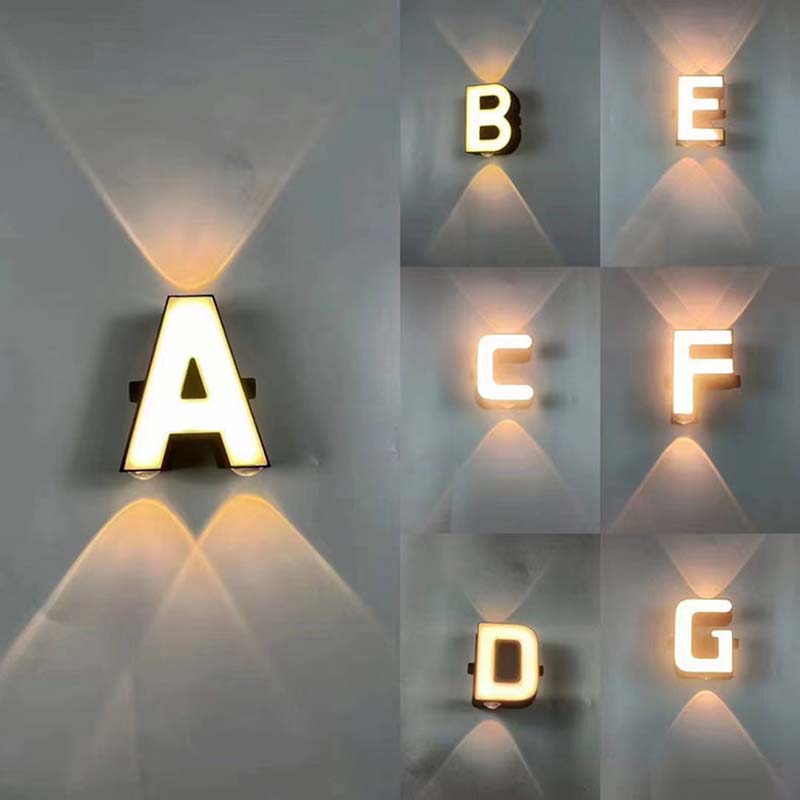 Lighting Decor Company - 屋外LEDライトサイン,アルファベット26文字,日曜大工,会社の名前サイン,結婚式,誕生日パーティー,ホームバーの装飾