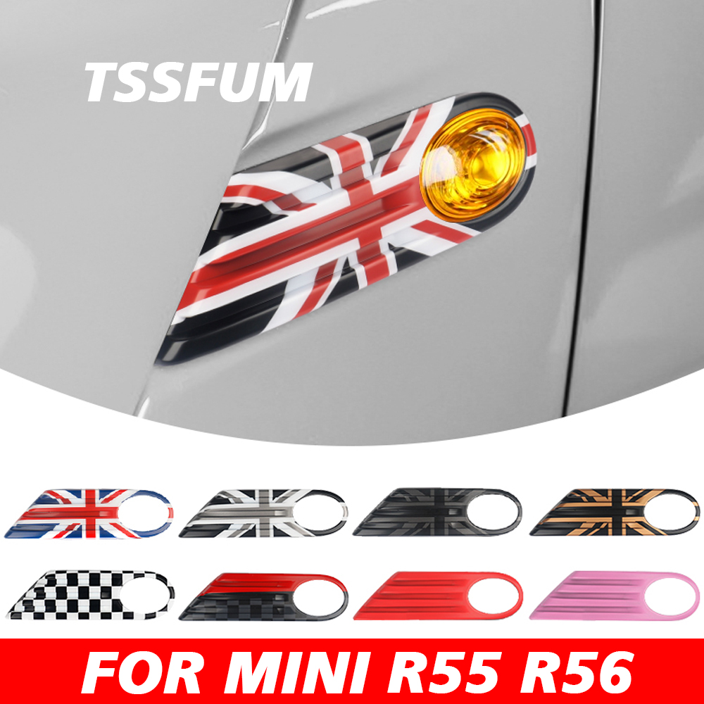 Union Lighting & Decor Affiliate Program Collabs - ユニオンジャック車外装サイドフェンダーカバー信号灯装飾ケースステッカーミニクーパー S JCW R55 R56 クラブマンアクセサリー