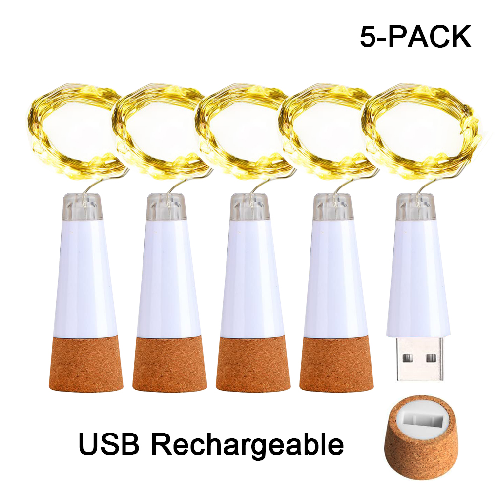 Decor Lighting Cork - 2 メートル 20 LED コルクボトルフェアリーライト USB