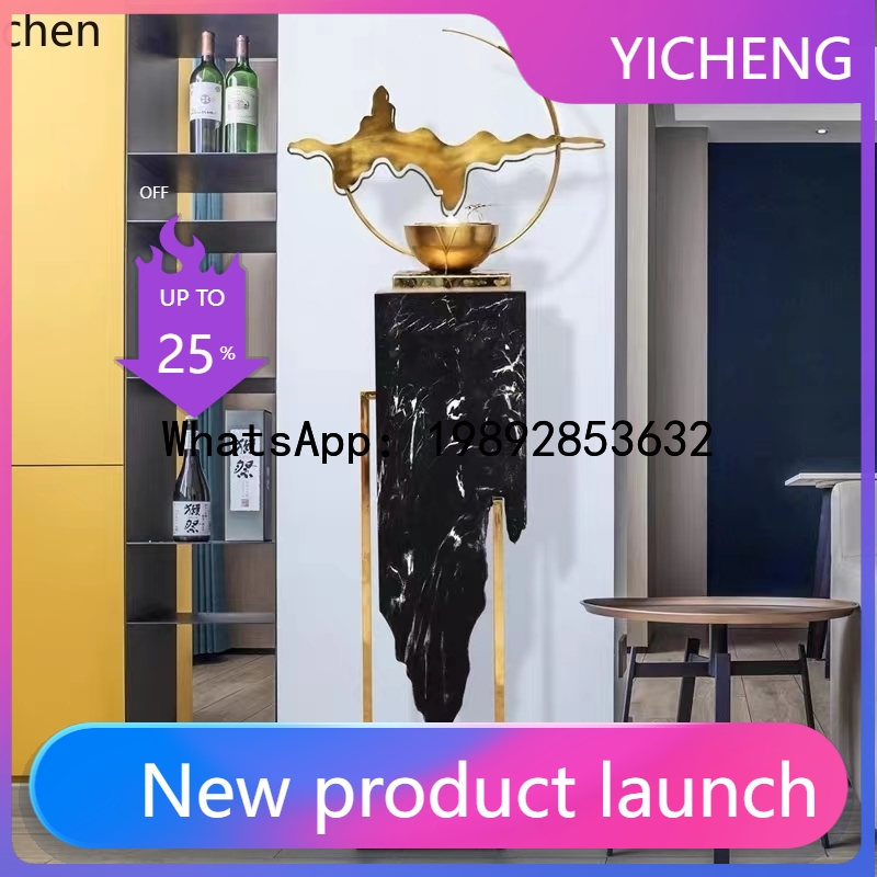 Lighting Decor Company - X8会社のリビングルームインテリア、シンプルな装飾、幸運の家の装飾品、モダンで軽やかな高級感、循環水
