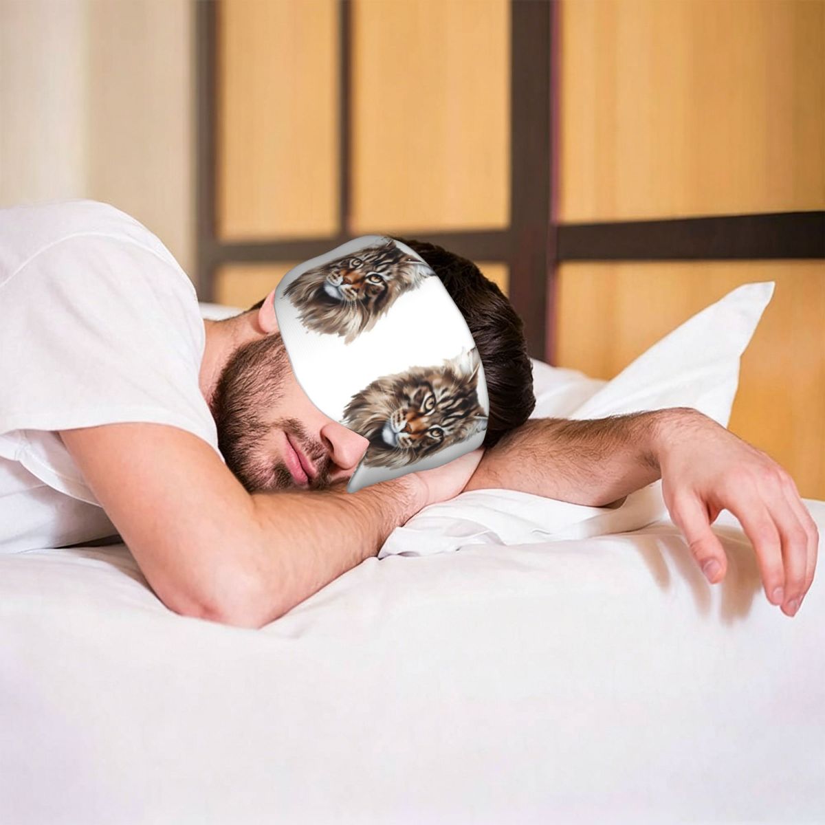 Home Lighting & Decor St Catharines On - メインクーン猫の睡眠用アイマスク、遮光性ポータブルアイカバー、女の子と男の子向け、自宅での睡眠やパーティーのギフト、アイシェード、アイパッチ