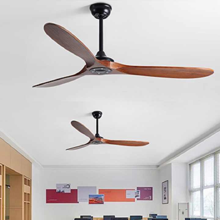 Decor Lighting Ceiling Fans - 42インチ、52インチ、60インチの天井扇風機、木製、工業用、DC85V～260Vモーター、装飾的な天井扇風機、リビングルーム、レストラン用の室内照明