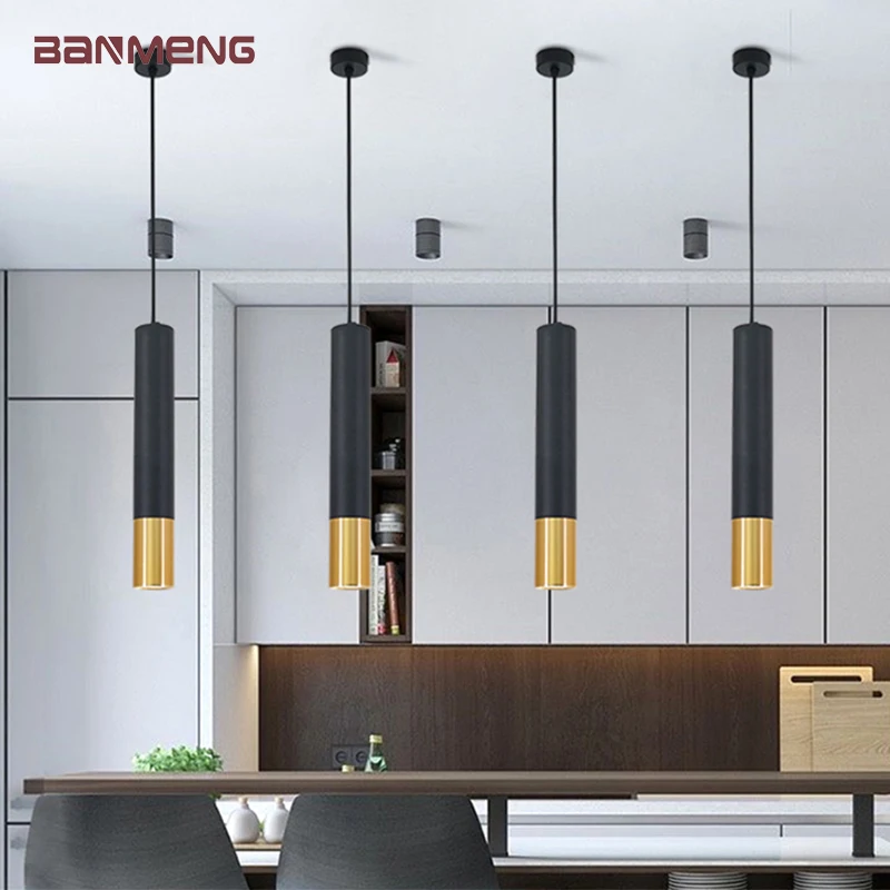 Lighting Decor Company - モダンなLEDロングチューブペンダントライトシャンデリアスポットライトランプ屋内バーレストラン会社フロントデスク寝室リビングルーム装飾