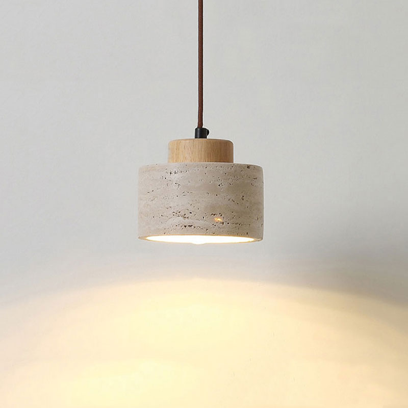 Japanese Lighting Decor - 天然黄色洞窟石ペンダントライト 日本の侘び寂びスタイルの装飾 レストラン バーカウンター リビングルーム 書斎