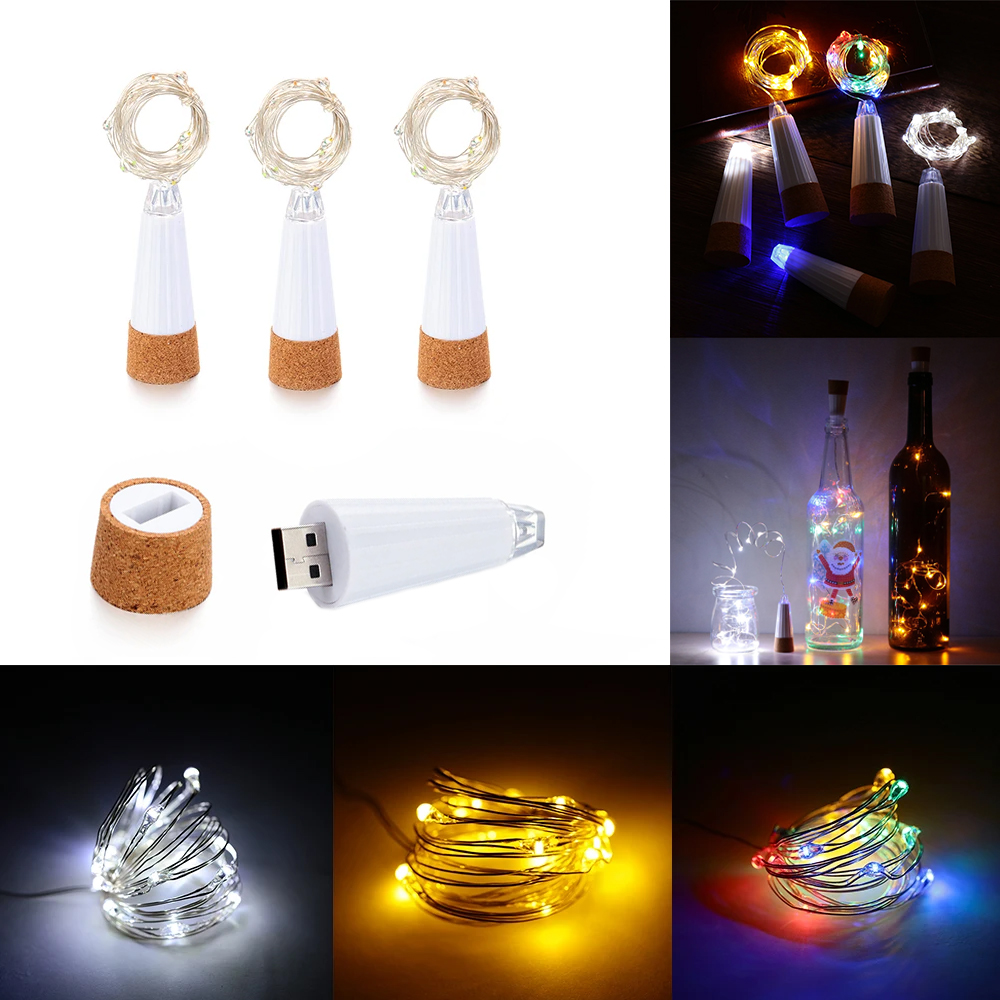 Decor Lighting Cork - 2 メートル 20 LED コルクボトルフェアリーライト USB