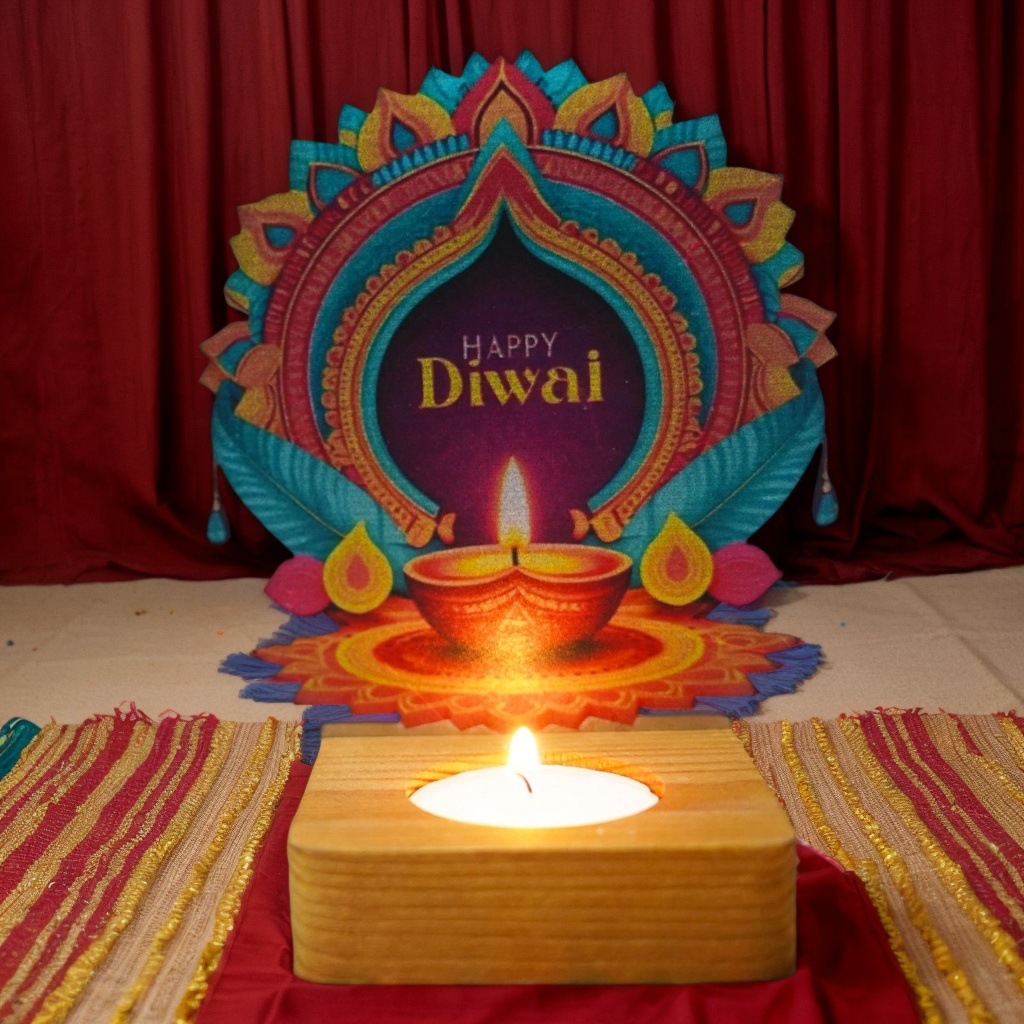 工場インド ディワリ祭の光の祭典の雰囲気 錬鉄製の燭台 UV - Lighting Decoration For Diwali のレビューと価格