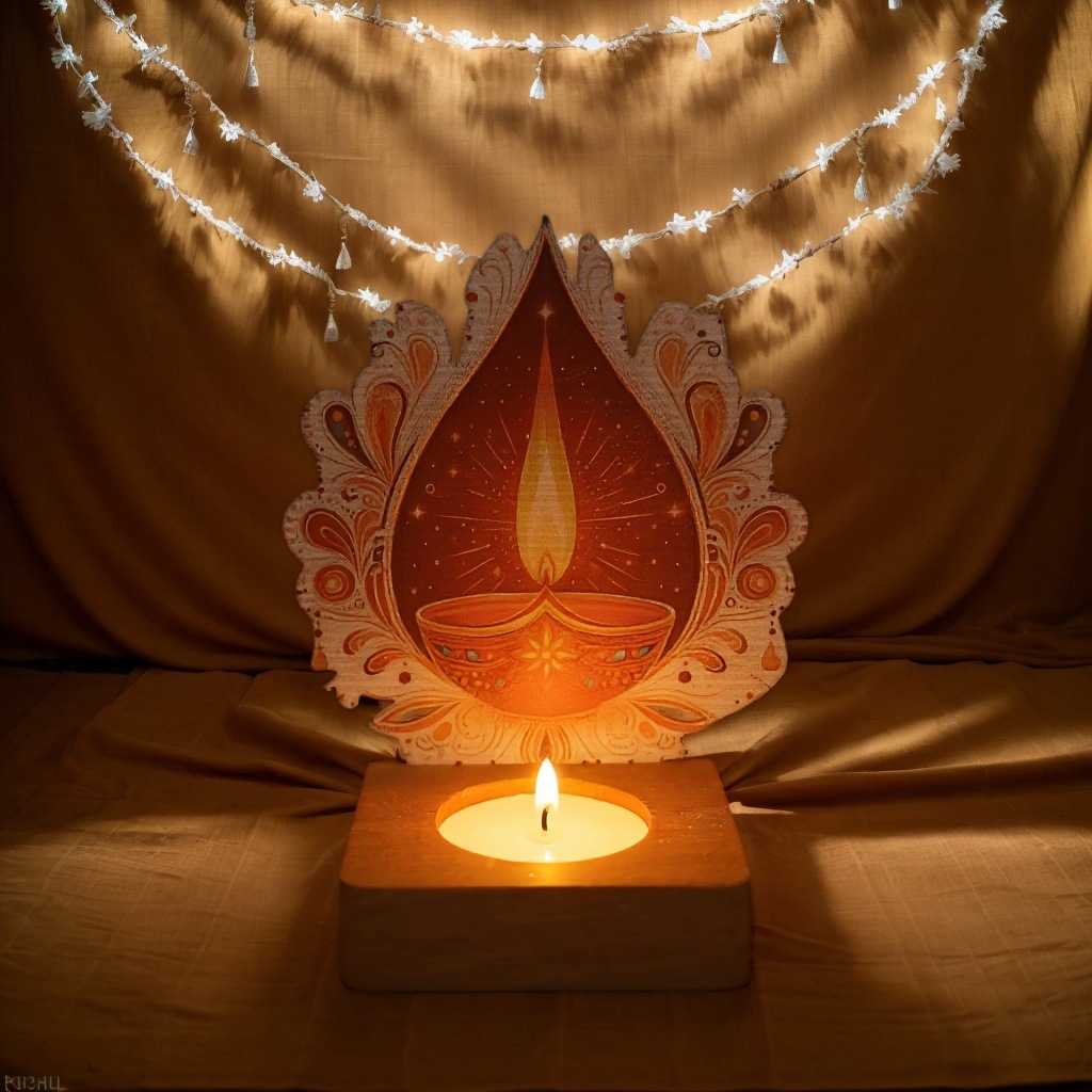 工場インド ディワリ祭の光の祭典の雰囲気 錬鉄製の燭台 UV - Lighting Decoration For Diwali のレビューと価格