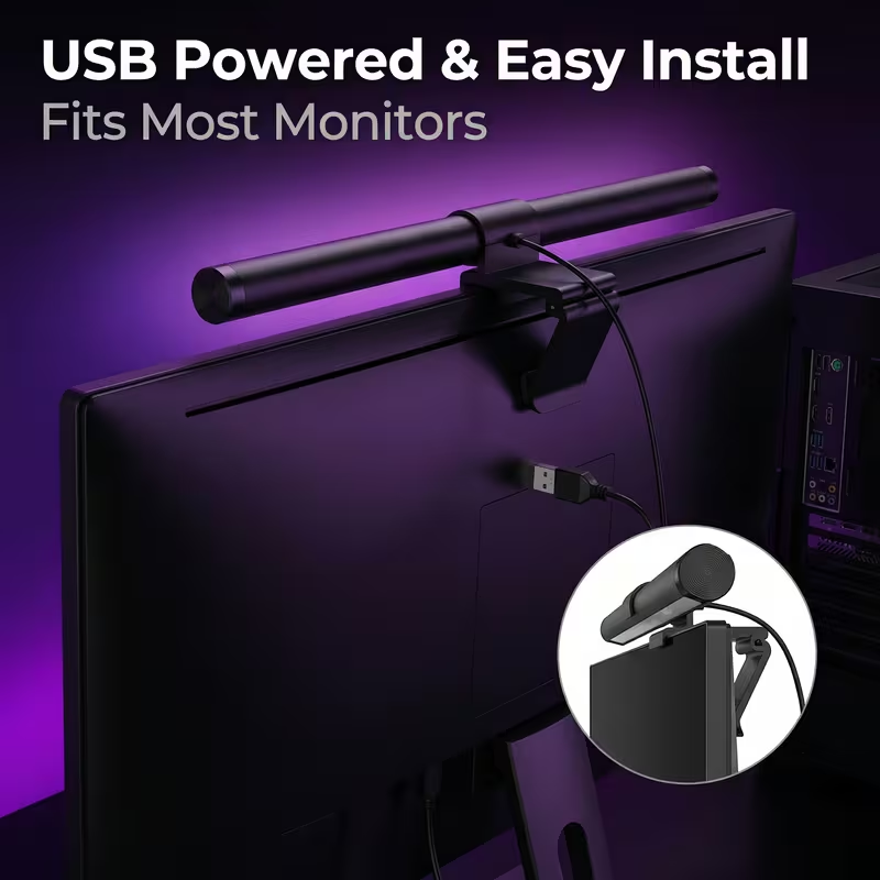 LED モニターライトバー リモコン付き モニター無段階調光 - Touch Dimmer Lamp のレビューと価格