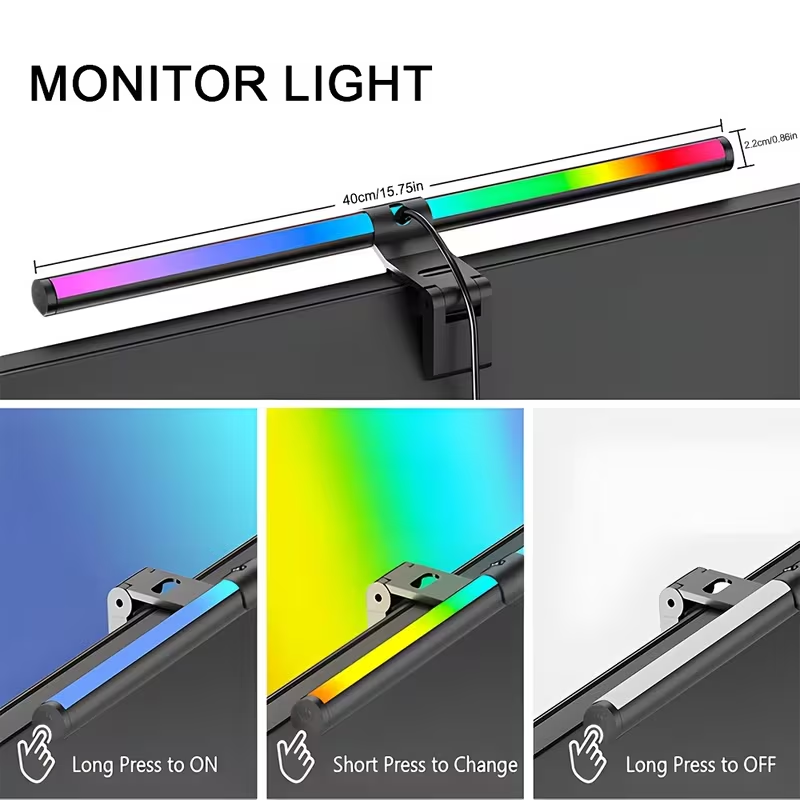 LED モニターライトバー リモコン付き モニター無段階調光 - Touch Dimmer Lamp のレビューと価格