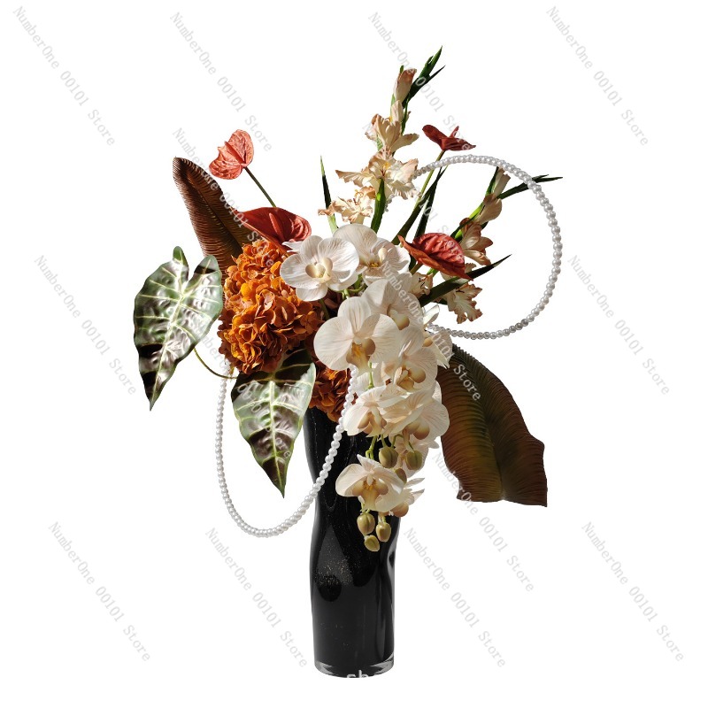 エレガントな軽贅沢ガラス花瓶、フラワーアレンジメント、造花デ - Lighting Decor Company のレビューと価格