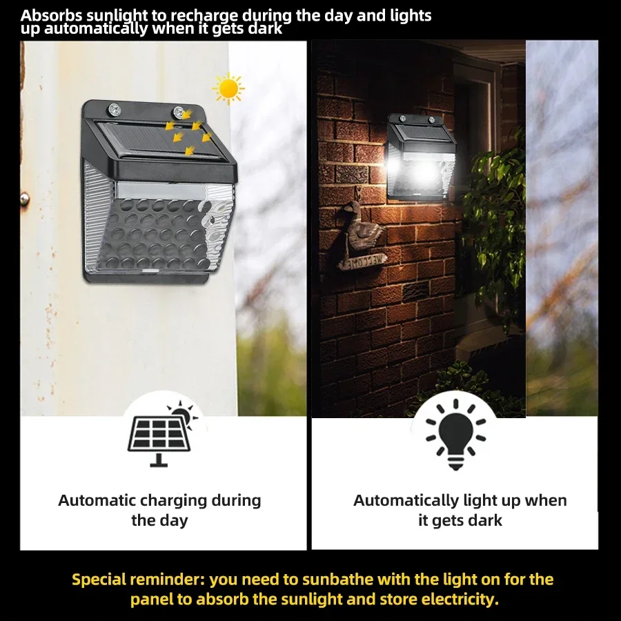 LED ソーラーライト PIR モーションセンサーウォールラ - Decor Lighting Lamps のレビューと価格