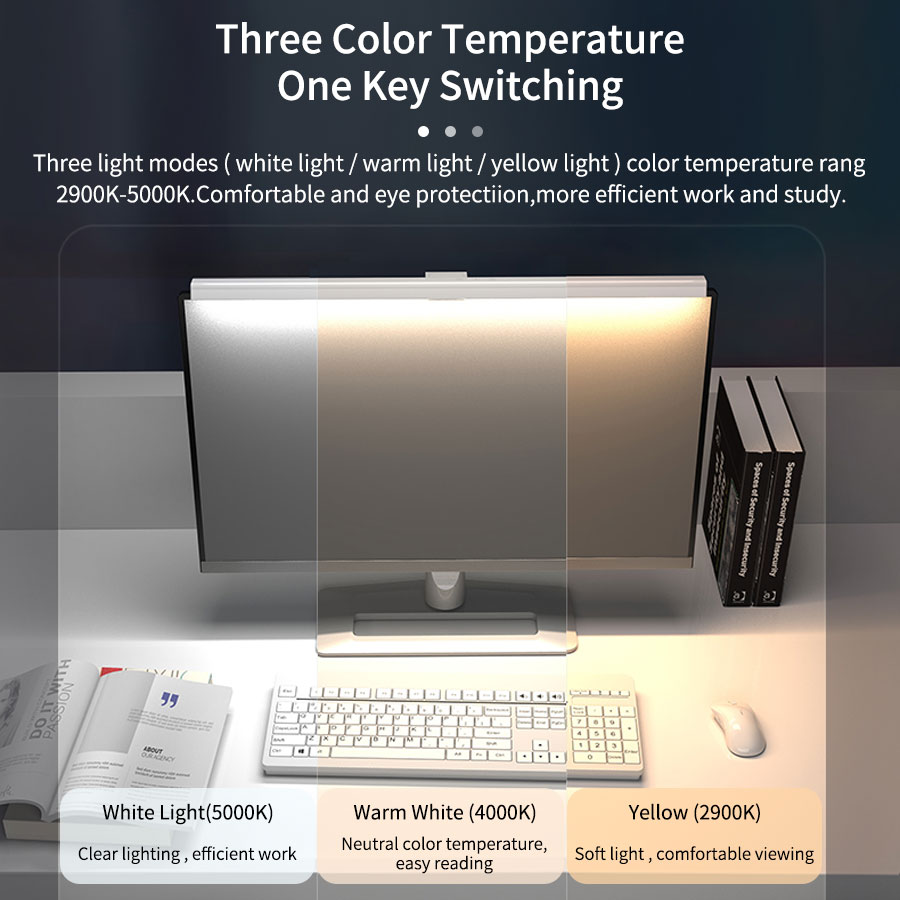 50cm LEDモニターライトバー スクリーンハンギングラン - Touch Dimmer Lamp のレビューと価格