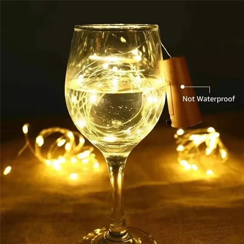 A76I-ワインボトルコルクに取り付けるソーラーLEDフェア - Decor Lighting Cork のレビューと価格