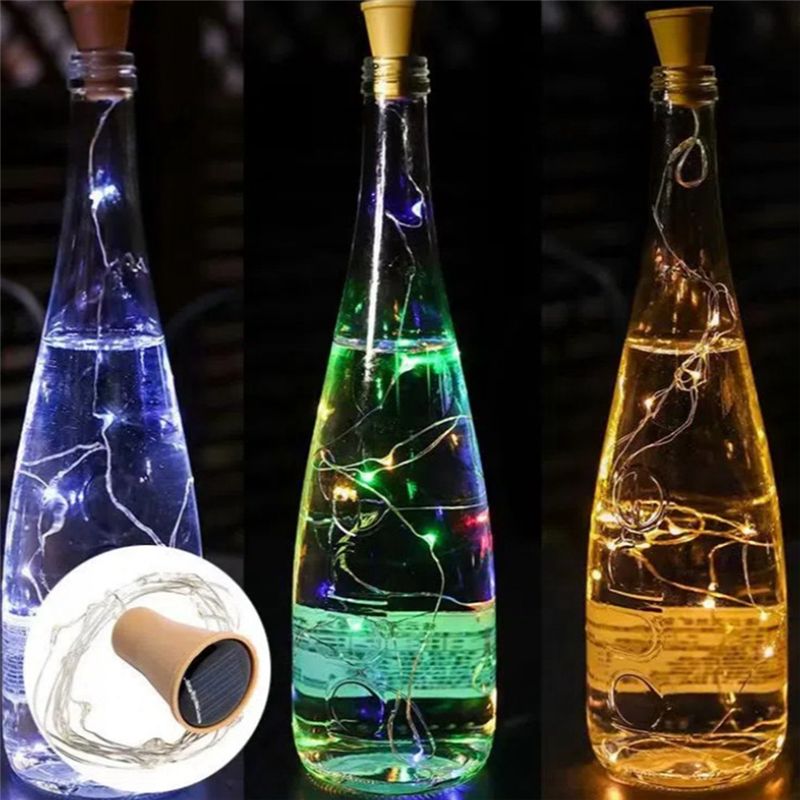 A76I-ワインボトルコルクに取り付けるソーラーLEDフェア - Decor Lighting Cork のレビューと価格