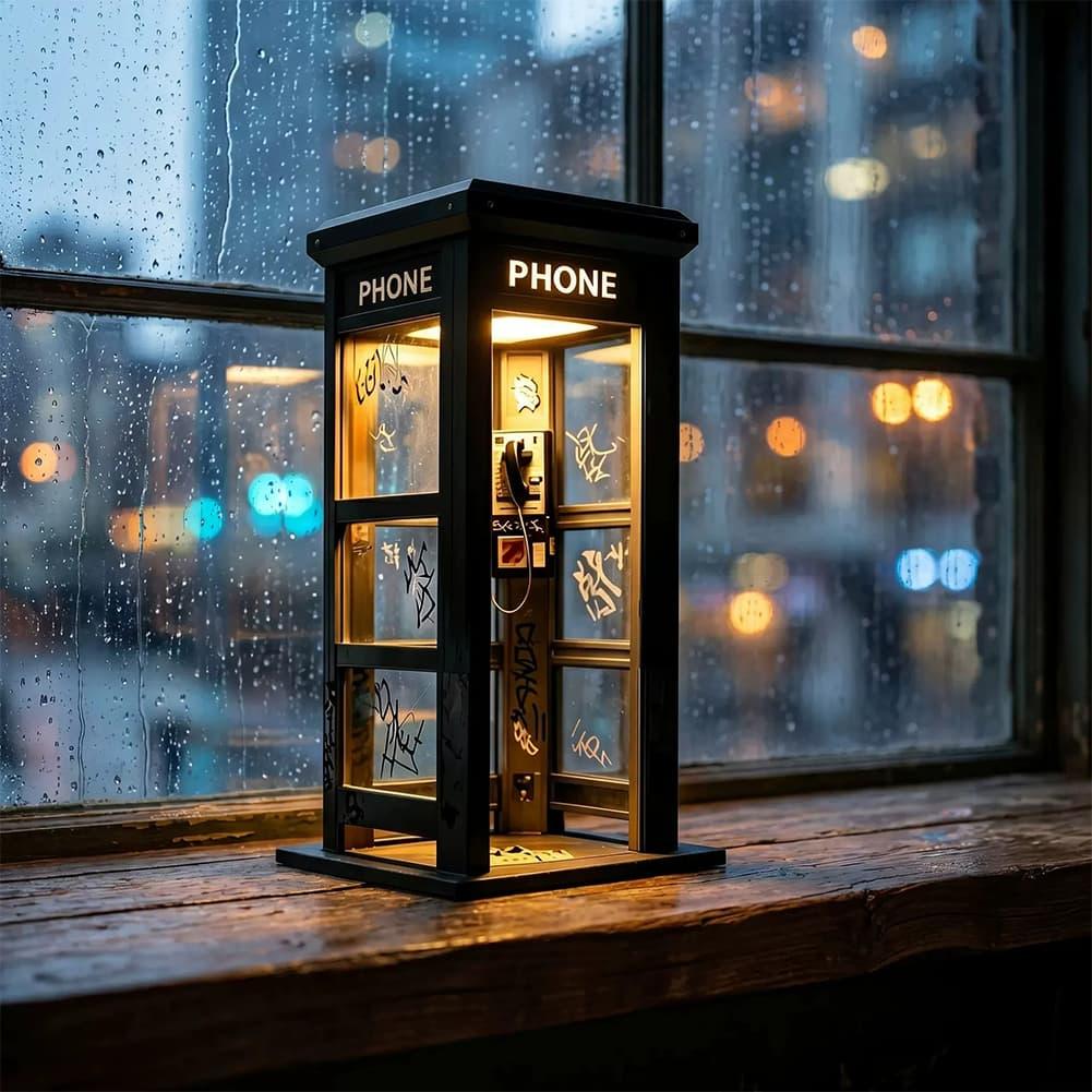 レトロな落書き電話ボックス型テーブルランプ ミニロンドン電話 - Decor Lighting Lamps のレビューと価格
