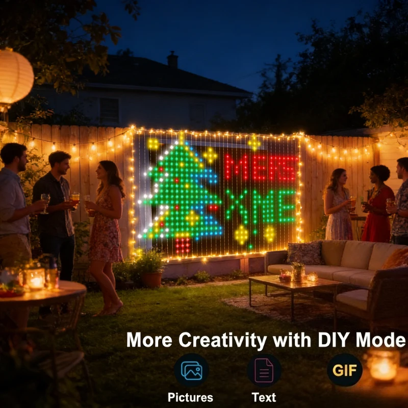 スマート400LEDカーテンライト、音楽同期DIYフェアリー - Fairy Light Curtain のレビューと価格