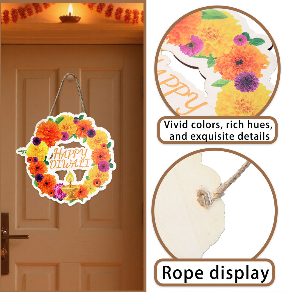 蓮と孔雀のディワリ装飾 - 木製プラークキャンドルランプ - - Lighting Decoration For Diwali のレビューと価格