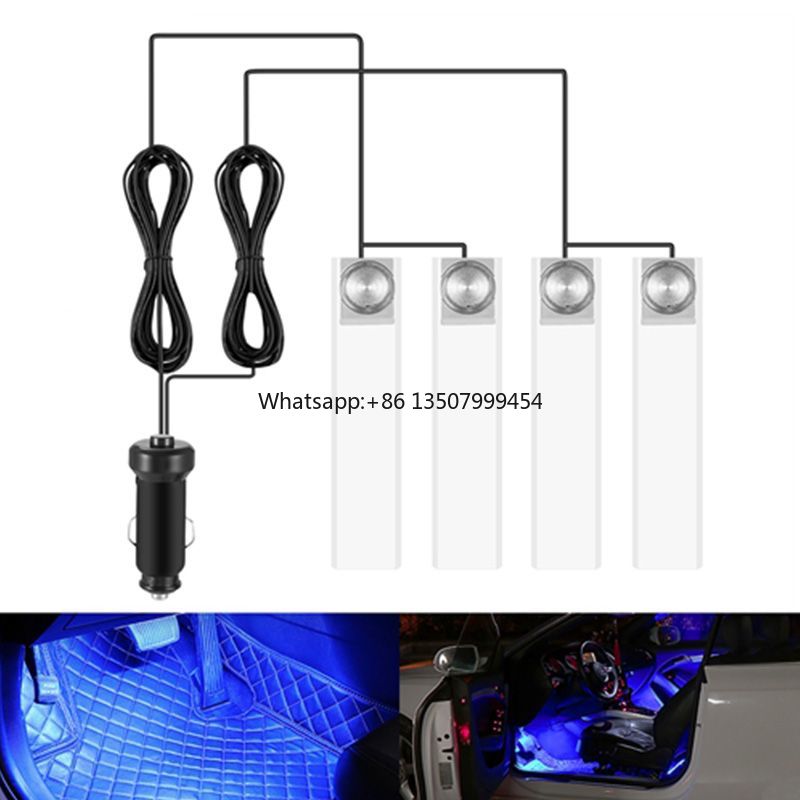 車の雰囲気ライト 12 V インテリア装飾ランプ自動車周囲照 - Decor Lighting Lamps のレビューと価格