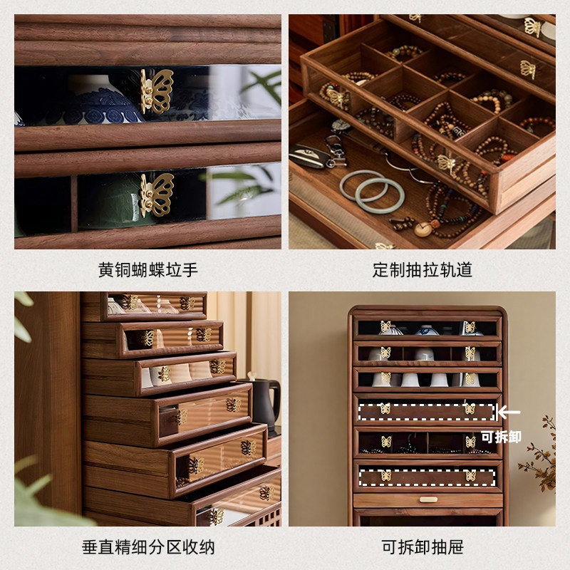北米産ブラックウォールナット無垢材歯科用キャビネットティーカ - Lighting & Home Decor Studio のレビューと価格