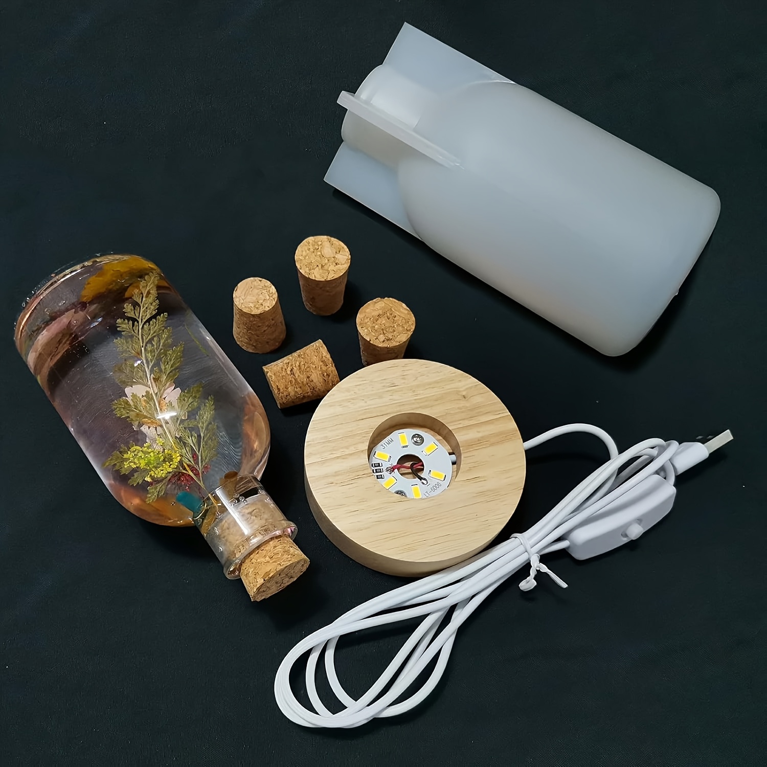 ドリフトボトルライト樹脂型セット、LEDランプシェードシリコ - Decor Lighting Cork のレビューと価格