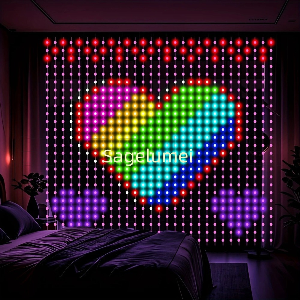 400LED ストリングライトスマートカーテン RGBIC  - Fairy Light Curtain のレビューと価格