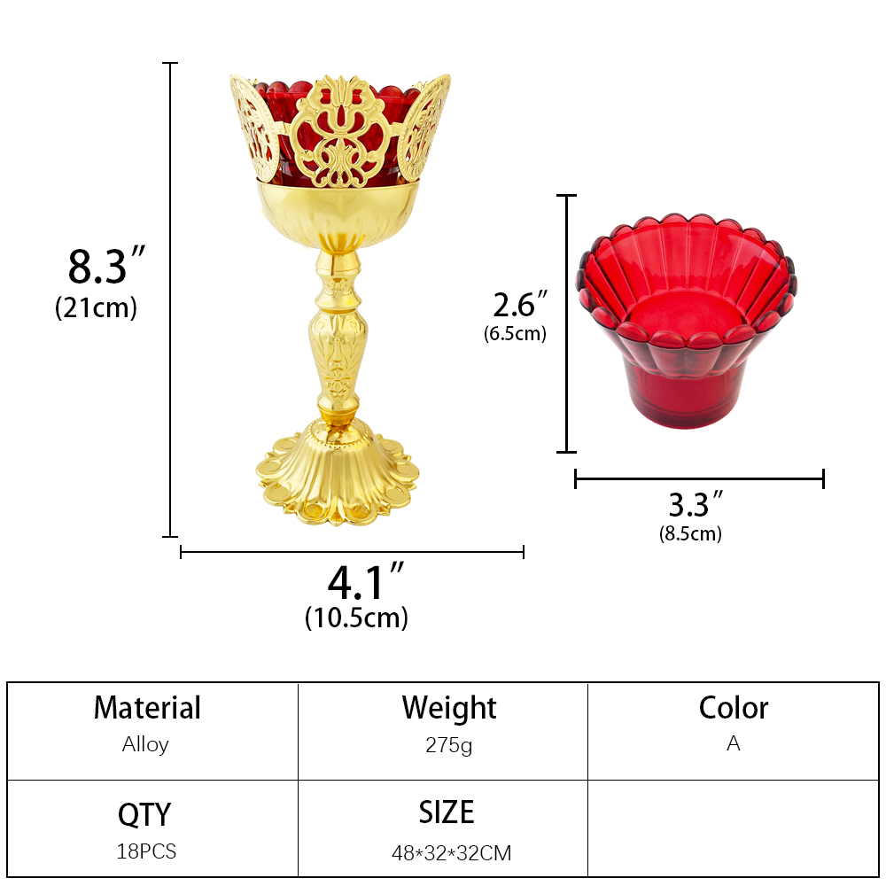 精巧な中空レーストップの正教会聖夜灯、金メッキメタルカットク - Home Lighting & Decor St Catharines On のレビューと価格