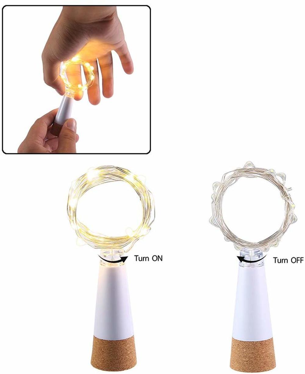 2 メートル 20 LED コルクボトルフェアリーライト U - Decor Lighting Cork のレビューと価格