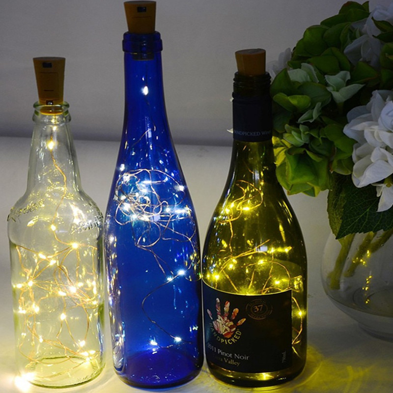 コルク付きのミニLEDワインボトルライト,妖精,パーティーや - Decor Lighting Cork のレビューと価格