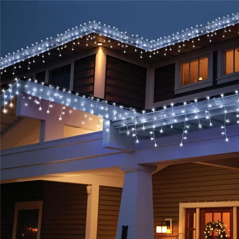 クリスマスライト 屋外装飾 ドロップLEDランプ カーテン  - Fairy Light Curtain のレビューと価格