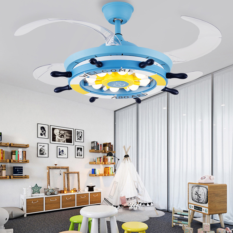 寝室装飾用LEDシーリングファンライト、リモコン付き、女の子 - Decor Lighting Ceiling Fans のレビューと価格