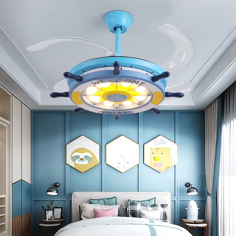 寝室装飾用LEDシーリングファンライト、リモコン付き、女の子 - Decor Lighting Ceiling Fans のレビューと価格