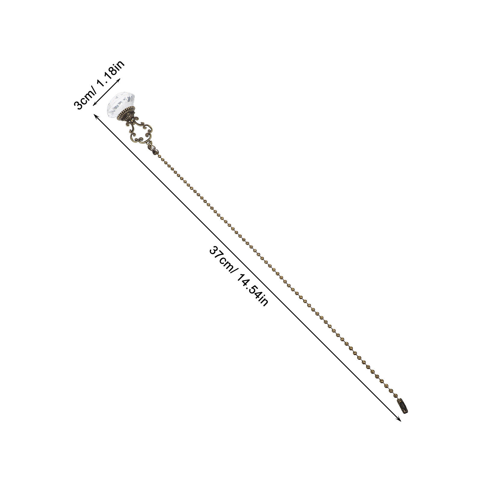 2 個のクリスタル天井ファンプルチェーン調節可能なヴィンテー - Decor Lighting Ceiling Fans のレビューと価格