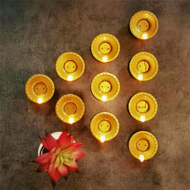 BHBD-防水フレームレスオイルランプデコレーション12個入 - Lighting Decoration For Diwali のレビューと価格