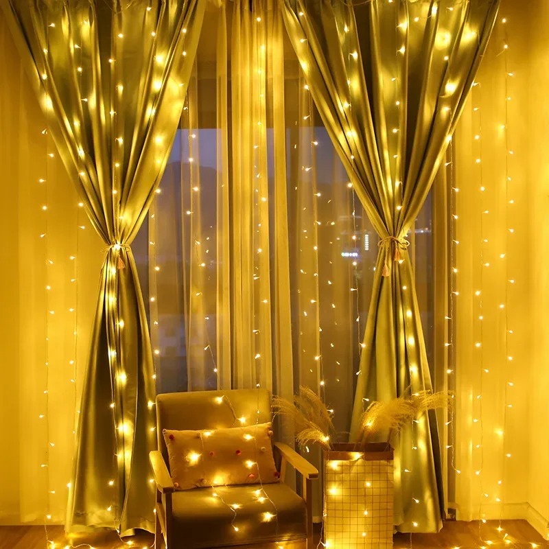 4/6M/8 モードカーテンガーランド、窓用、USB電源、フ - Fairy Light Curtain のレビューと価格