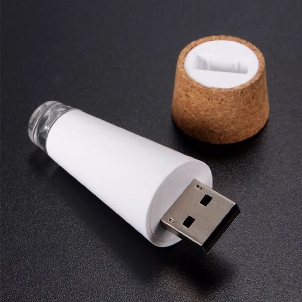 USB 充電式ボトルライトミニコルク型クラフトライト駆動コル - Decor Lighting Cork のレビューと価格