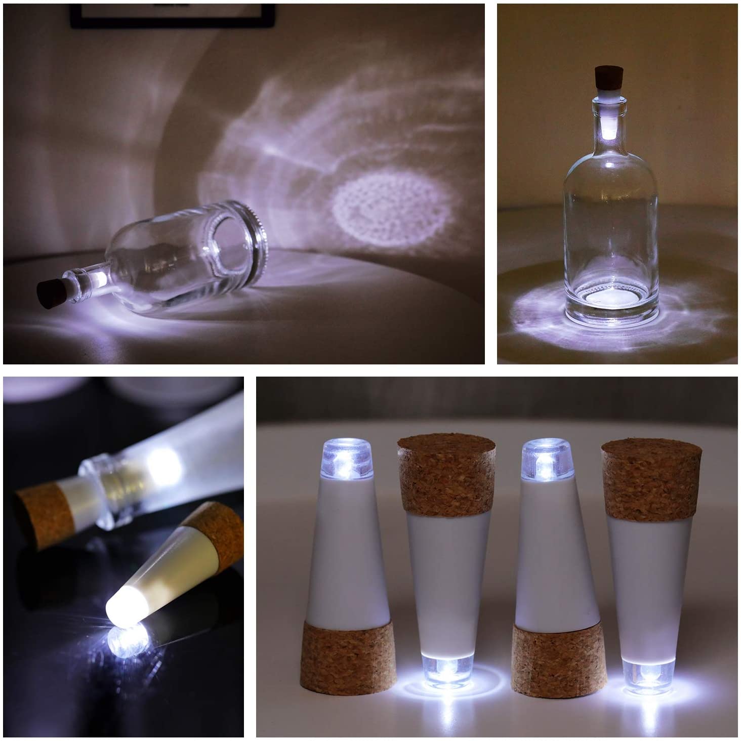 USB 充電式ボトルライトミニコルク型クラフトライト駆動コル - Decor Lighting Cork のレビューと価格