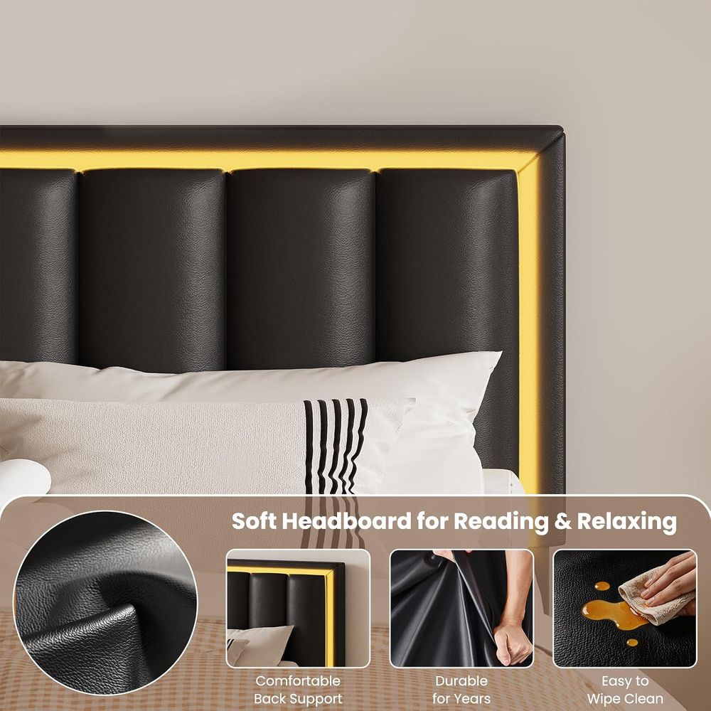IMMERSTABLE クイーンサイズベッド、ボードと4つの - Furniture Lighting & Decor Magazine のレビューと価格