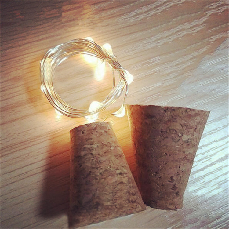 木製バーLEDワインボトルコルク2Mストリングフェアリーライ - Decor Lighting Cork のレビューと価格