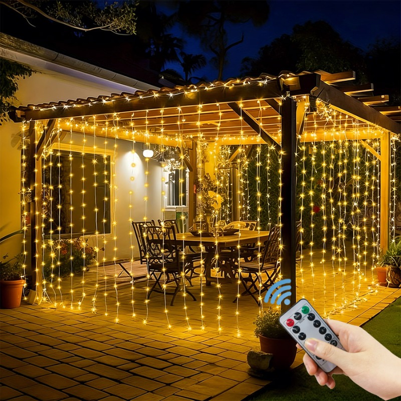 3/4/6m LEDカーテンストリングライトガーランドUSB - Fairy Light Curtain のレビューと価格