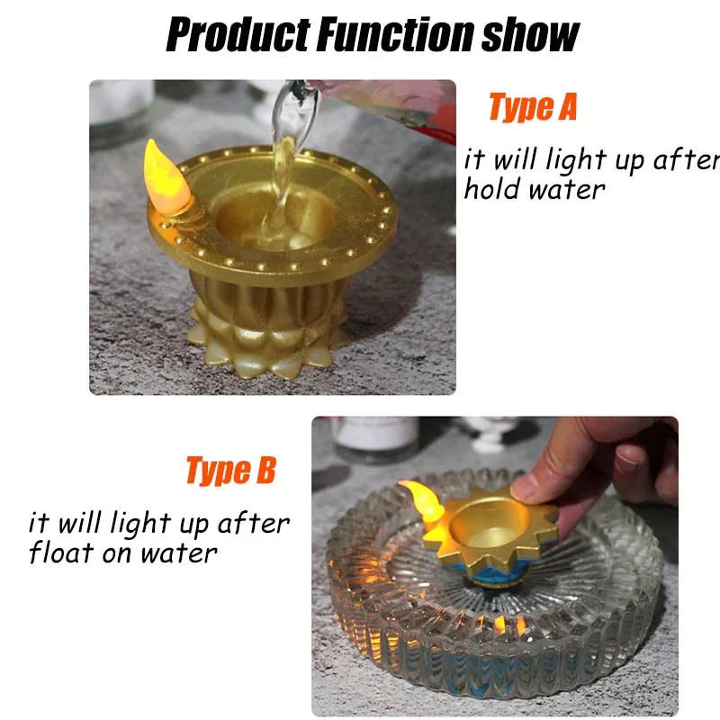 装飾的なLEDキャンドルランプ,ティーライト,ディワリシミュ - Lighting Decoration For Diwali のレビューと価格