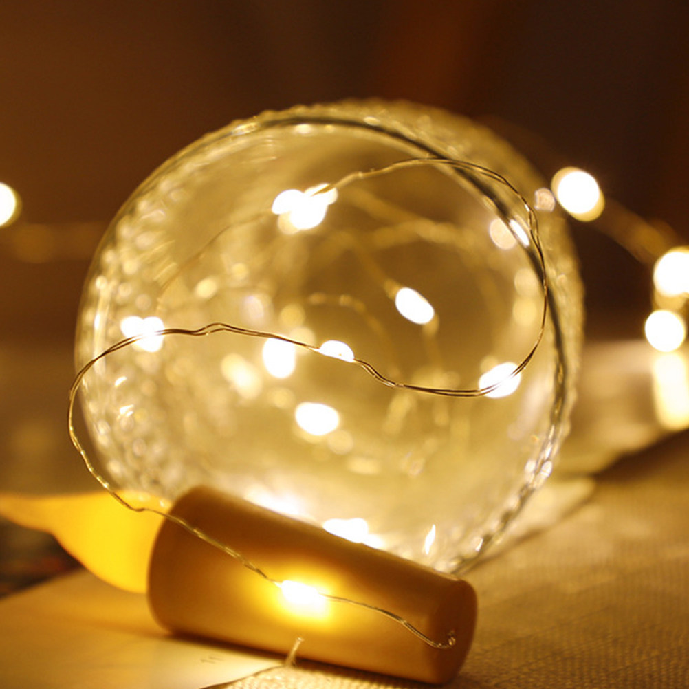 6個入りワインボトル用ストリングライト コルク栓付き 電池式 - Decor Lighting Cork のレビューと価格