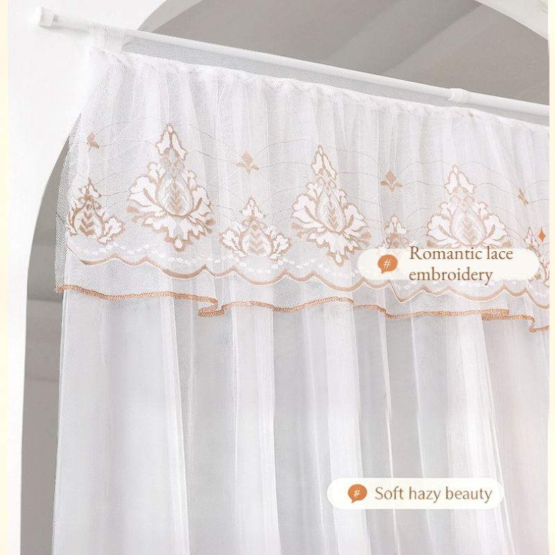 日本の花柄刺繍入りシアードアカーテン透明光フィルタリングチュ - Japanese Lighting Decor のレビューと価格