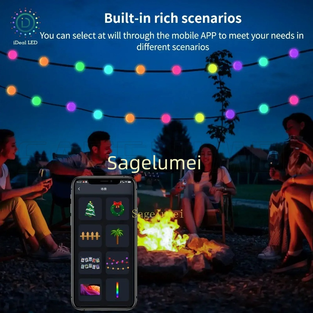 RGB ドリームカラー WS2812B LED ストリップ  - Fairy Light Curtain のレビューと価格