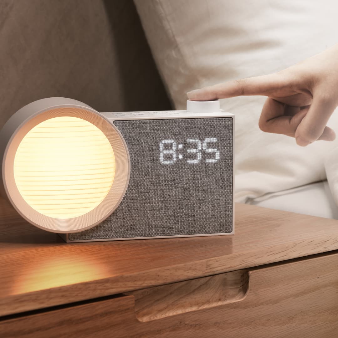 WILIT LEDナイトライト目覚まし時計、ホワイトノイズ＆ - Decor Lighting Lamps のレビューと価格