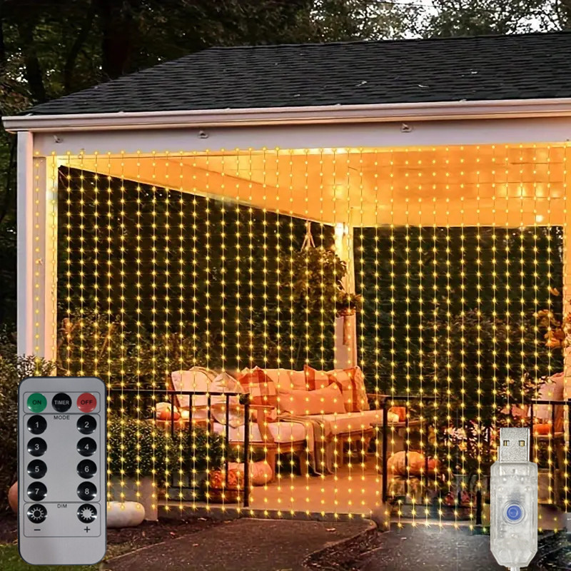 LEDガーランド フェアリーライト ガーデンライト ストリン - Fairy Light Curtain のレビューと価格