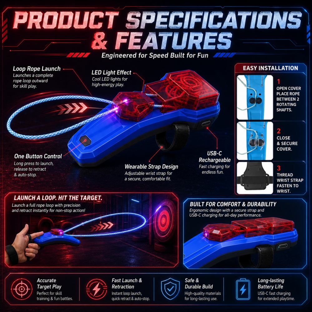 ロープランチャー スパイダーウェブシューティングトイ 自動格 - Lighting & Home Decor Studio のレビューと価格