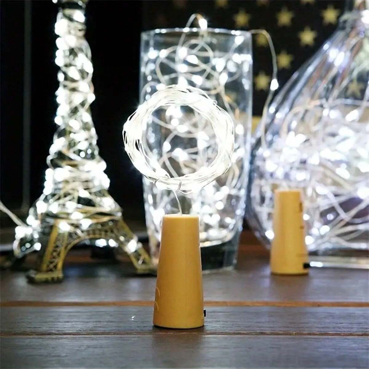 10/12パック コルク付きボトルライト 20 LED ホワ - Decor Lighting Cork のレビューと価格