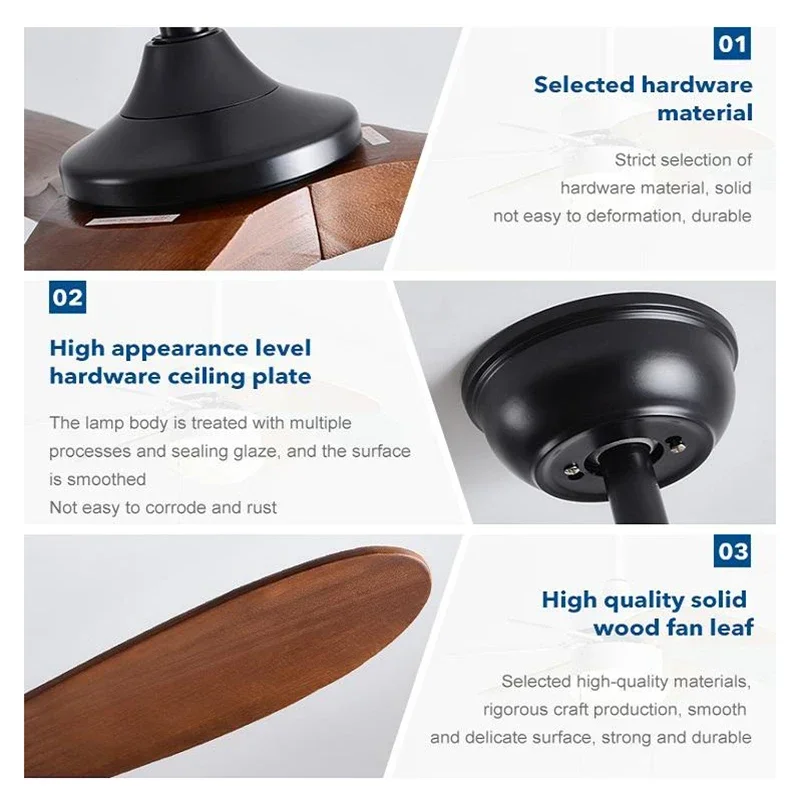 42インチ、52インチ、60インチの天井扇風機、木製、工業用 - Decor Lighting Ceiling Fans のレビューと価格