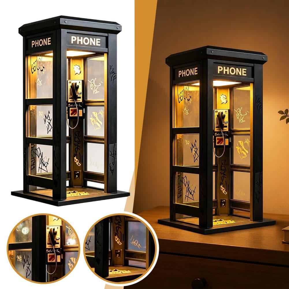 ヴィンテージロンドン電話ボックステーブルランプ レトロ電話ボ - Decor Lighting Lamps のレビューと価格