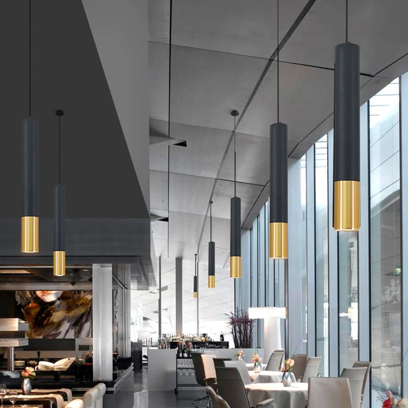 モダンなLEDロングチューブペンダントライトシャンデリアスポ - Lighting Decor Company のレビューと価格